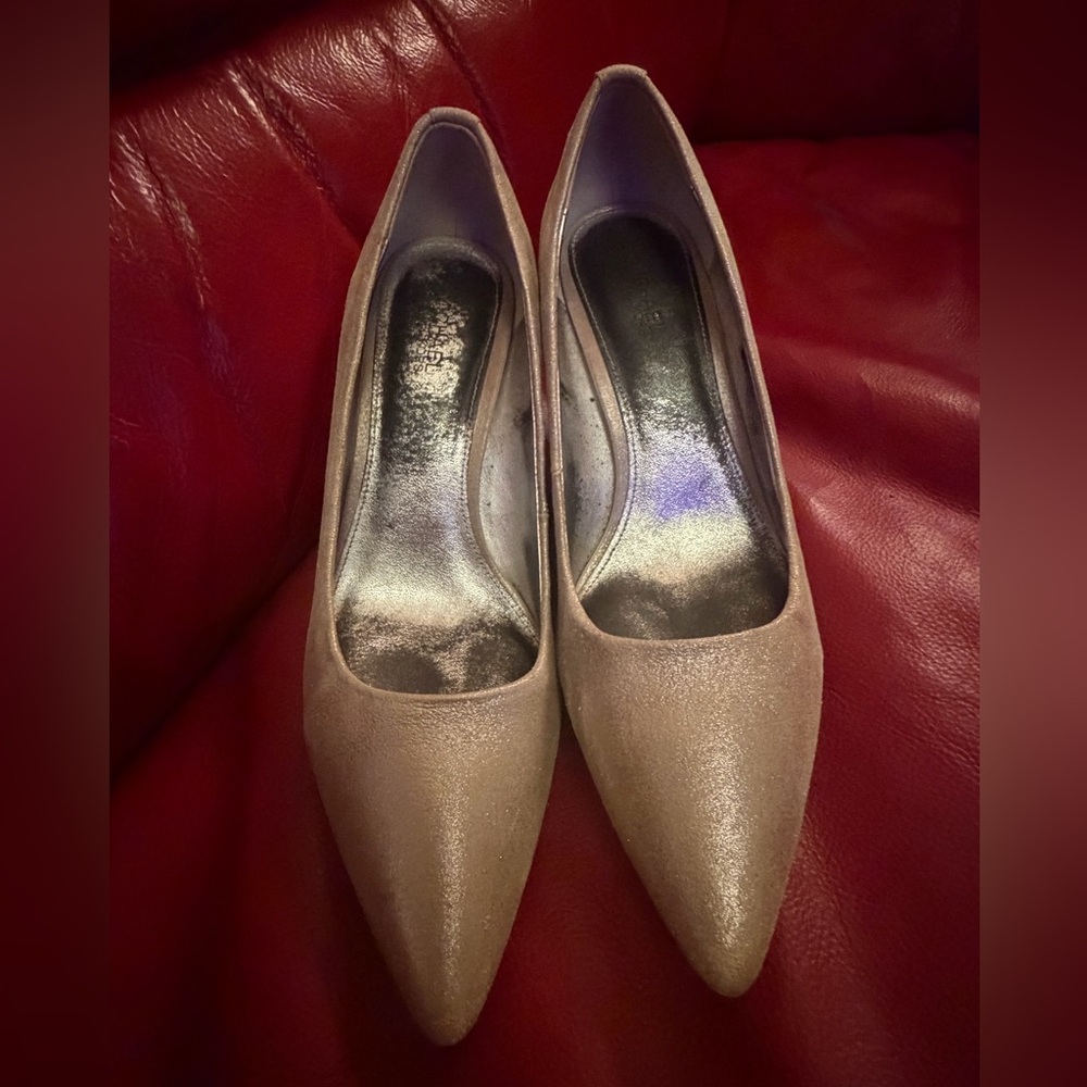 Michael kors grey shimmer heels